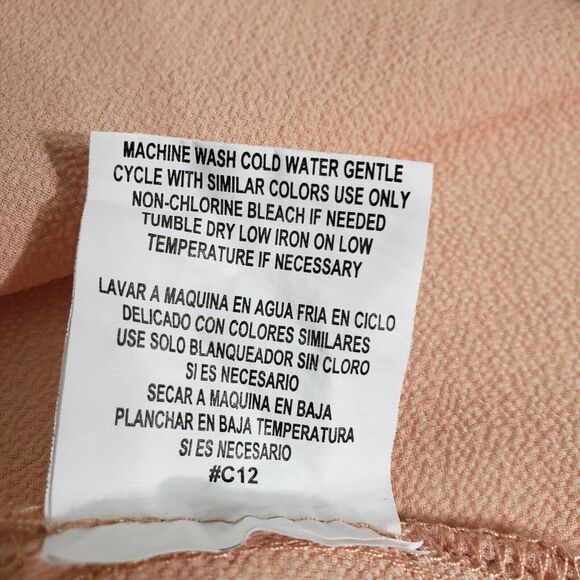 june & hudson Womens Top Size Large Banana Print Ruffles Keyhole Short Flutter - Picture 9 of 9